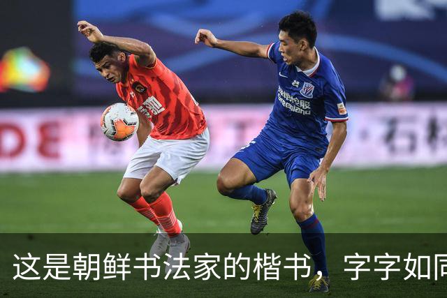 这是朝鲜书法家的楷书，字字如同打印机，令丑书者汗颜不已！